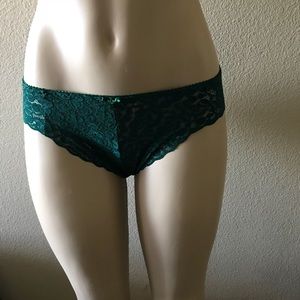 Sexy lace hunter green panties. NWOT